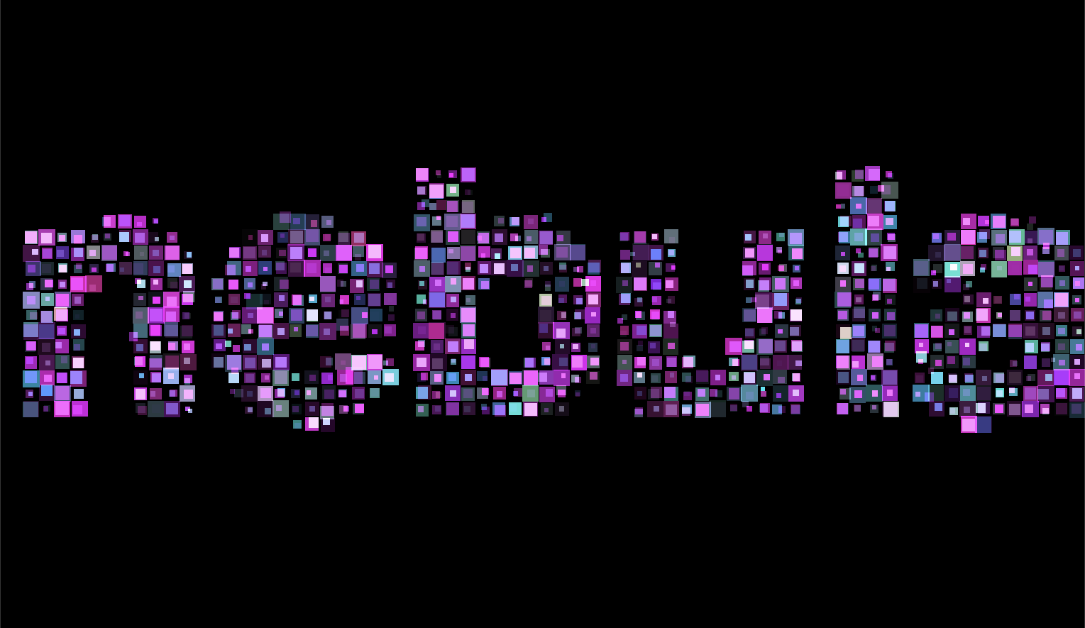 Nebula text: WebGL experiment
